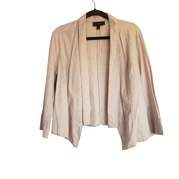 Lane Bryant Jackets & Blazers - Lane Bryant Linen Blazer size 16 Oatmeal speckled